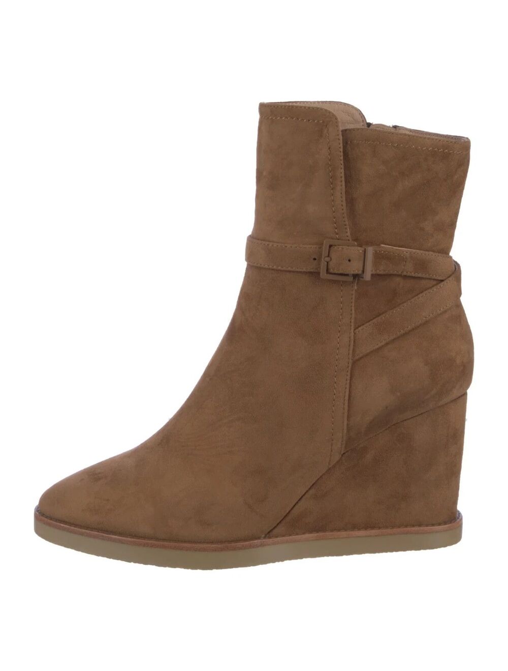 Lolacruz Lola Cruz Women Brown Suede Heels Ankle Boots Bootie US 6 EU 36 Nubuck